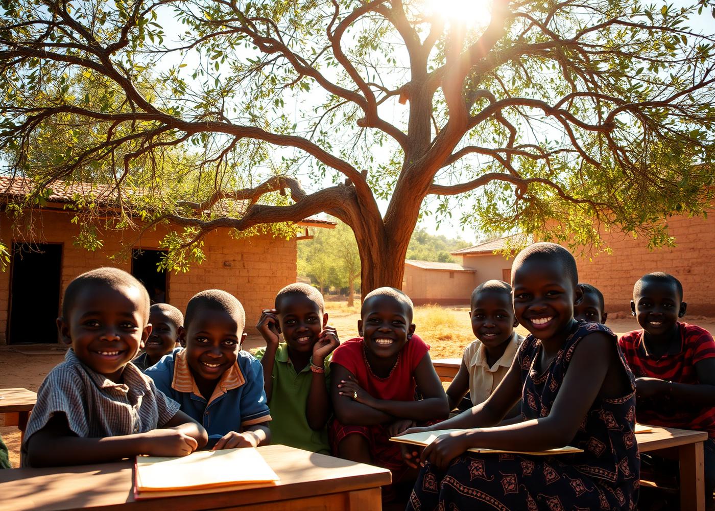 A school built with the community